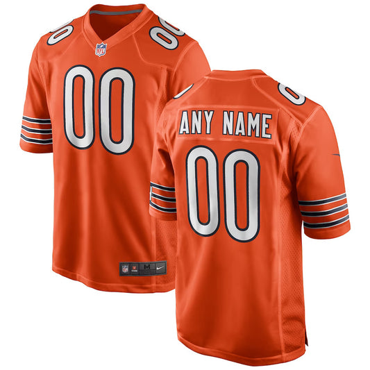 Chicago Bears Mens Orange and White