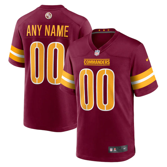 Men's Red Washington Commanders Jersey MAN Custom Jersey (HP)