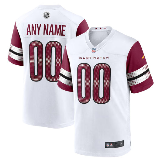 Men's White Washington Commanders Jersey MAN Custom Jersey (HP)