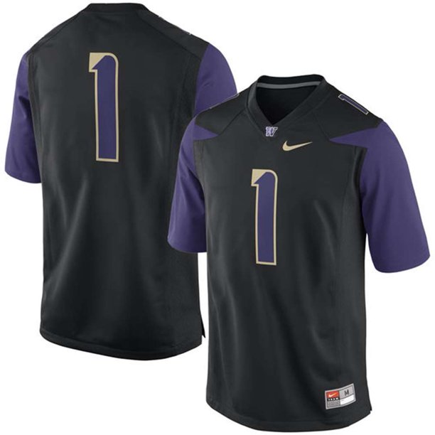 College Football Wear Ncaa College Washington Huskies Football Jerseys  man black