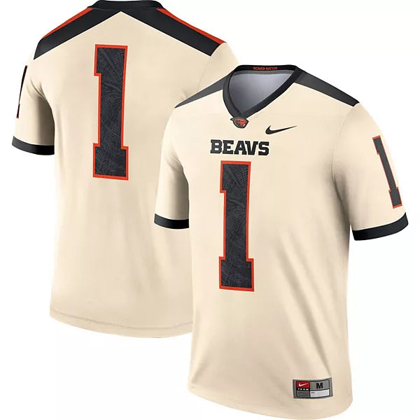 Oregon State Beavers Custom Name Number Orange Football Jersey
