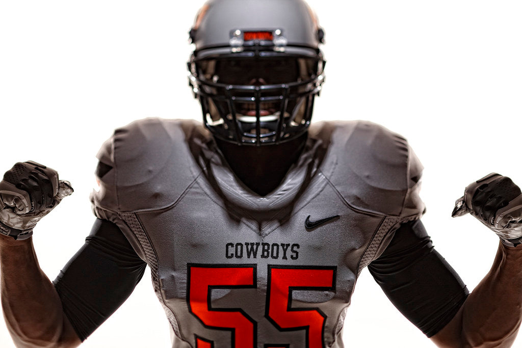 Oklahoma State OSU Football Jersey NCAA College  Grey I