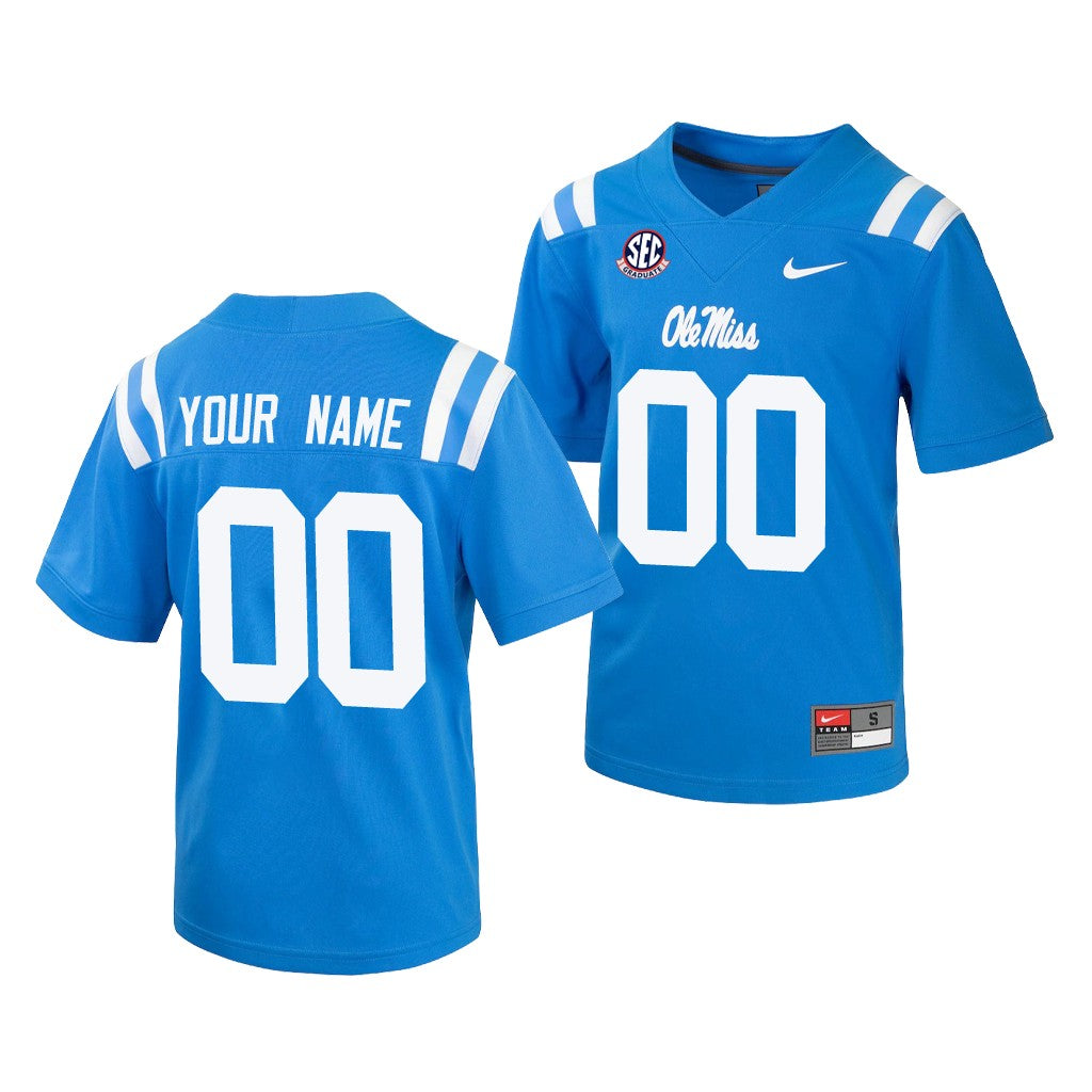 Ole Miss Rebels Football Jerseys Powder Blue