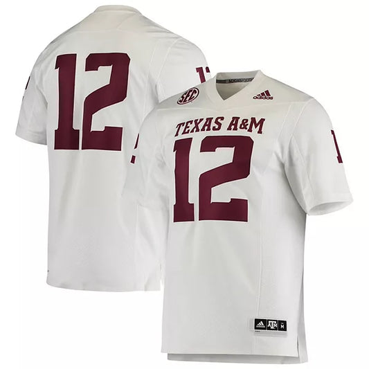A&M Texas Aggies Football Jerseys White