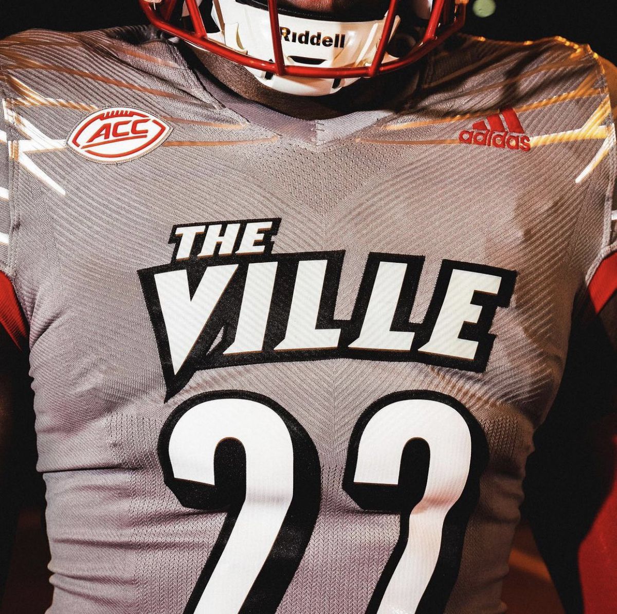 Louisville Football Jerseys 2022 Grey Iron Wings