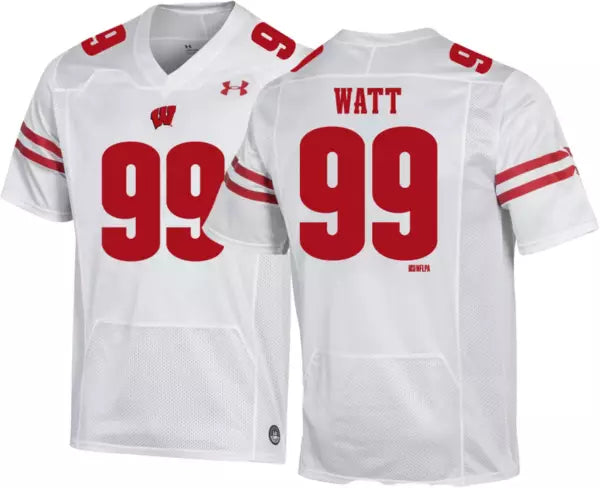 Wisconsin Badgers Football Jerseys White