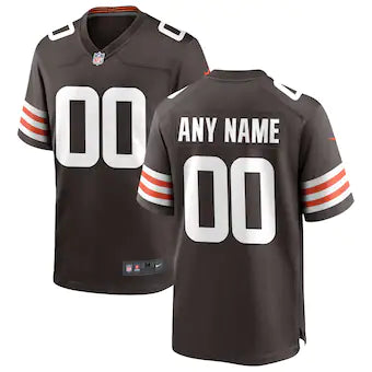 Cleveland Browns Jersey Mens Brown and White