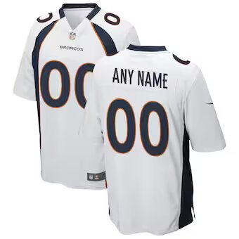 Denver Broncos Jersey White and Blue