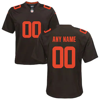 Cleveland Browns Jersey Mens Brown and Orange