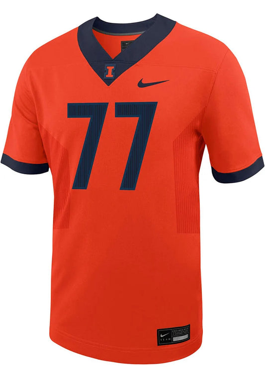 Illinois Fighting Illini 2021 NCAA College Football Jersey  Orange Mens S-3XL