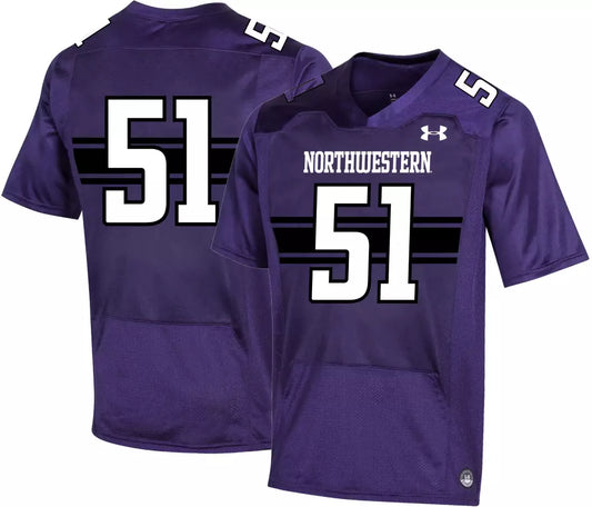 Northwestern Wildcats Football Jersey  Purple