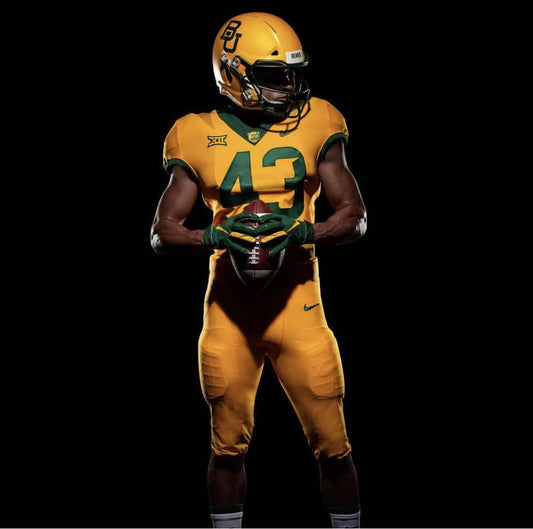 NCAA Baylor Football Jersey  Yellow