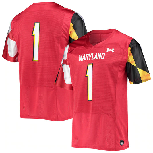 Maryland Terrapins Football Jersey red