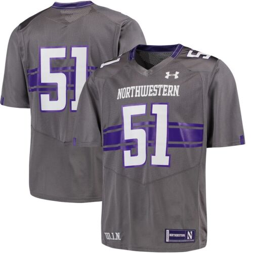 Northwestern Wildcats Football Jersey  Grey